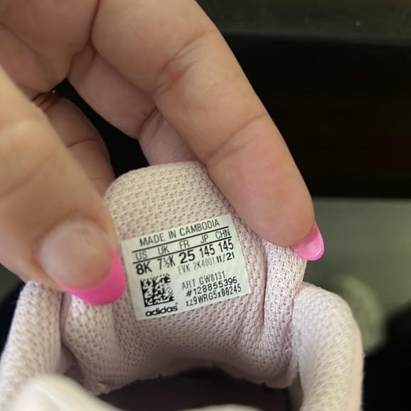 GIRL PINK TODDLER ADIDAS OZELIA CLEAR PINK 8C - 8 CUTE FASHION HOT SNEAKERS - Picture 7 of 7